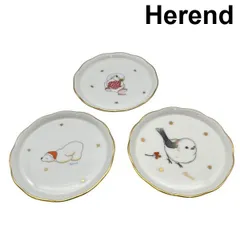 ヘレンド Herend プチプレート サンタ帽 ホッキョクグマ ハート ウサギ 雪の妖精 シマエナガ ファンシーコレクション 白 6V182のサムネイル