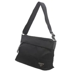 PRADA/プラダ ショルダーバッグ ナイロン ブラック 外側：ファスナー開閉式 ファスナーポケット×1 内側：ファスナーポケット×1 ES Bランク