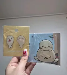 マリン アザラシ メタル バッジ + アザラシ グリップトック