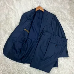 トゥモローランド ロロピアーナ カジュアルスーツ セットアップ 2ピース ロールアップ シルク混 ネイビー Sサイズ相当 ★お値段交渉を受け付けます。【A0231】