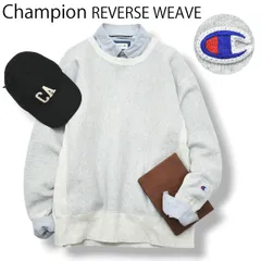 チャンピオン Champion リバースウィーブ REVERSE WEAVE スウェット トレーナー クルーネック ロゴ 刺繍 裏起毛 L グレー アメリカン カジュアル ストリート メンズ