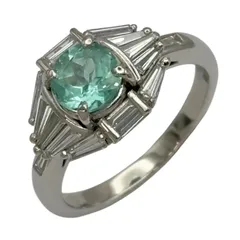 パライバトルマリンリング プラチナ Pt900 ジュエリー