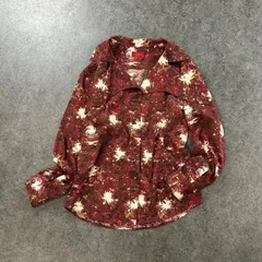 日本製 90s Vintage KENZO ケンゾー 長袖 デザイン シャツ ブラウス オープンカラー 総柄 ヴィンテージ ビンテージ レディースのサムネイル