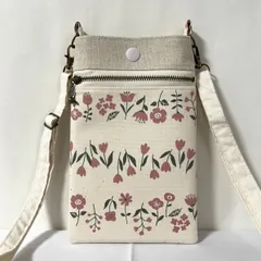 スマホポシェット シンプルパレット ナチュラル ショルダーストラップ付き