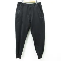 【三重本店】 中古 Y-3 | ワイスリー YOHJI YAMAMOTO × adidas ヨウジヤマモト × アディダス ロゴプリントスウェットパンツ FJ0357 ブラック サイズ：XL 【108】