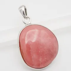 Q725 インカローズ ロードクロサイト S925刻印 ペンダント トップ デザイン シルバー チャーム ヘッド ヴィンテージ