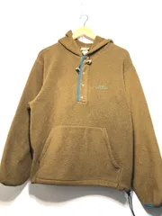 522090  L.L.Bean プルオーバー フリース フード M ブラウン パーカー ジャケット MADE IN USA エルエルビーン