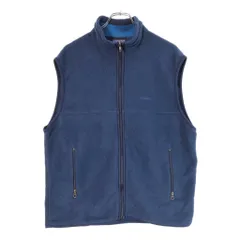 patagonia パタゴニア SYNCHILLA シンチラベスト フリースベスト アウトドア ネイビー(メンズ L)中古 古着 X2977