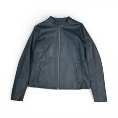 【古着】 UNIQLO ユニクロ レザータッチジャケット 黒 Lサイズ レディース