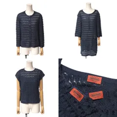 Missoni ミッソーニ アンサンブルスーツ サイズ40/42 レース ニット ノースリーブ ワンピース カーディガン ブランド古着【中古】20260209/RA7605