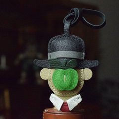 Suicaのペンギン⭐×OJAGADESGHNクラフトレザーキーホルダー（黒