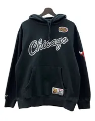 ミッチェルアンドネス Mitchell & Ness GAME TIME FLEECE HOODIE ゲーム タイム フリース フーディー Chicago Bulls バスケ NBA 裏起毛 トレーナー 黒 ロゴ ブラック Mサイズ 104MT-2699のサムネイル