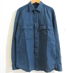 良品 DIESEL ディーゼル ロングスリーブ 長袖 デニムシャツ Lサイズ インディゴ メンズ 古着 中古 USED