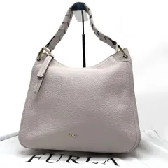 極美品　FURLA フルラ リアルト ワンショルダーバッグ ホーボー レザー