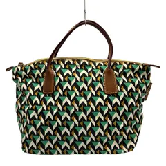 ROBERTA PIERI(ロベルタピエリ) ハンドバッグ - グリーン×黒×マルチ レザー