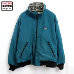 80s vintage L.L.Bean Warm-up Jacket 裏地フリース ナイロンジャケット メンズ Lサイズ相当