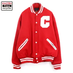 80s USA製 vintage ウール スタジャン メンズ 表記Mサイズ