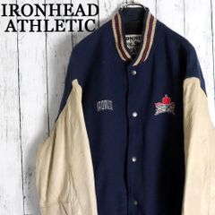 カナダ製 IRONHEAD アイアンヘッド 袖本革 ヴィンテージ スタジャン 