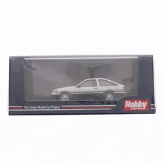 1/64 トヨタ カローラ レビン AE86 3ドア GT APEX 白/黒ツートン 完成品 ミニカー(HJ641037AWK) ホビージャパンのサムネイル