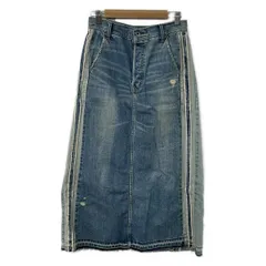 G.O.A/goa(ゴア) ロングスカート サイズ2 M レディース美品  - ライトブルー デニム/ダメージ加工