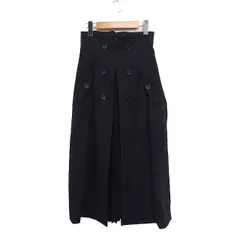 フレイアイディー FRAY I.D トレンチ スカート ロング丈 切替 シフォンプリーツ 0 ブラック 黒 /FT4