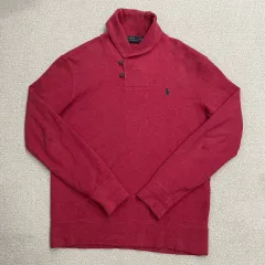 S 新モデル ポロ ラルフローレン ショールカラー ニット N3699