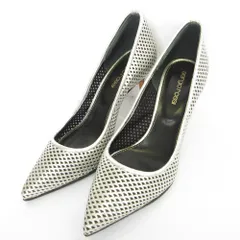 良品 Sergio Rossi セルジオロッシ ポインテッドトゥ メッシュパンプス サイズ36 約23cm シルバーカラー  レディース 古着 中古 USED