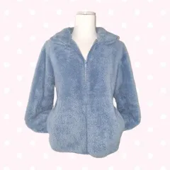 ユニクロ フリース ジップアップ フリース M ブルー