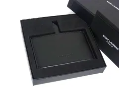 ■新品■未使用■ SAINT LAURENT サンローラン レザー ハンドミラー 手鏡 メンズ レディース ブラック系 BP5095のサムネイル