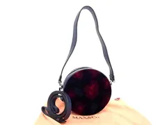 ■新品■未使用■ MAX＆Co. マックスアンドコー レザー 2WAY クロスボディ ハンドバッグ ショルダー ネイビー系×ブラック系 FU5554のサムネイル