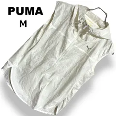 PUMA プーマ ウインドブレーカー ベスト ホワイト 白 グレー カバーアップ フード フード付き ハーフジップ ノースリーブ 薄手 レディース ランニング スポーツ トレーニング ジム 軽量 春夏秋【M】2511019AP