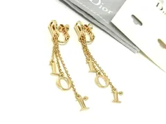 ■新品同様■ ChristianDior クリスチャンディオール ネジバネ式 イヤリング アクセサリー レディース ゴールド系 FU5367