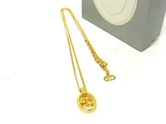 ■新品■未使用■ ChristianDior クリスチャンディオール ヴィンテージ ネックレス ペンダント レディース ゴールド系 FU6870