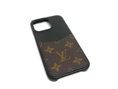■ LOUIS VUITTON ルイヴィトン M82888 モノグラム バンパー iPhone15Pro Max 対応 アイフォンケース スマホケース ブラック系 FN8356