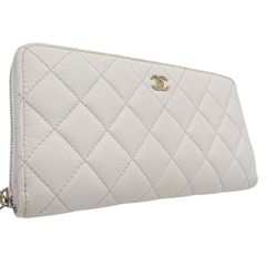 新品・未使用】CHANEL ノベルティー ホワイト キルティング 長財布