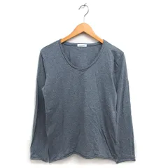 アーバンリサーチ URBAN RESEARCH ラウンドネック カットソー Tシャツ コットン 綿 無地 長袖 38 グレー /NT28