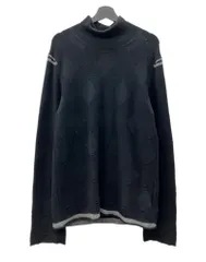 コムデギャルソン COMME des GARCONS HOMME PLUS Highneck Knitsweater ハイネック ニットセーター モックネック 薄手 長袖 黒 PC-N004 セーター 総柄 ブラック 104MT-2701のサムネイル
