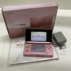 ◆ 【ジャンク品】 Nintendo ニンテンドー ゲームハード 3DS 本体 アダプタ付き CTR-S-JPN-CO ミスティピンク 現状品