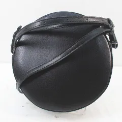 ヤーキ YAHKI ラウンドショルダーバッグ クロスボディ 斜めがけ ブラック 黒系 レザー