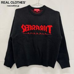 新品Supreme Thrasher ニット黒Lスラッシャー堀米悠斗 着用モデル 