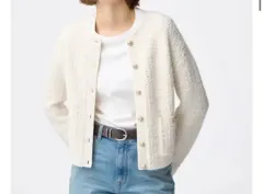 GU レディース ツイード カーディガン