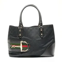 GUCCI グッチ トートバッグ ホースビット GGキャンバス【中古】