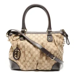 GUCCI グッチ ショルダーバッグ GGキャンバス レザー スーキー 2way【中古】
