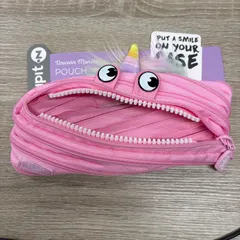 ZIPIT アニマルモンスター ユニコーン ピンク筆箱 筆箱 ペンケース 文房具 学生 社会人 収納 おしゃれ 人気 シンプル 軽量 持ち運び便利 大容量 実用的