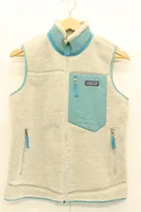 【中古】 patagonia メンズベスト ジレ S Classic Retro-X Vest patagonia S グレー 灰 水色 アクアブルー