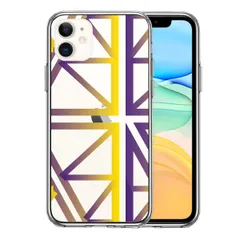 iPhone11 ケース クリア 幾何学 スマホケース 側面ソフト 背面ハード ハイブリッド