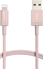 Amazonベーシック USB-A -ライトニングケーブル 高耐久ダブルナイロン iPhone充電 Apple MFi認証 iPhone 13/13 Pro/12/SE(第2世代)/iPad 各種対応(1.8m ローズゴールド)