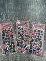 リロ&スティッチ ぷにぷに おしりシール ３枚セット　立体ぷくぷくエンジェル