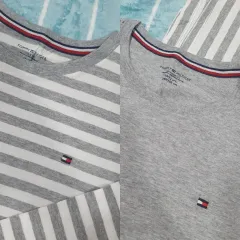 Tommy Hilfiger トミーヒルフィガー キッズ Tシャツ 2種 まとめ 10/12 サイズ 成人 レディース 可能