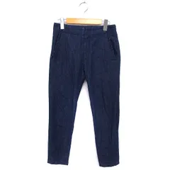 イエナ IENA デニム ジーンズ ストレート フリル コットン 綿 ジップフライ 34 紺 ネイビー /NT9